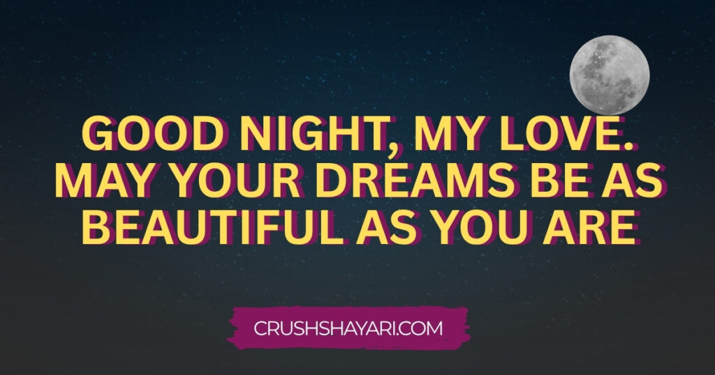 romantic good night shayari in english