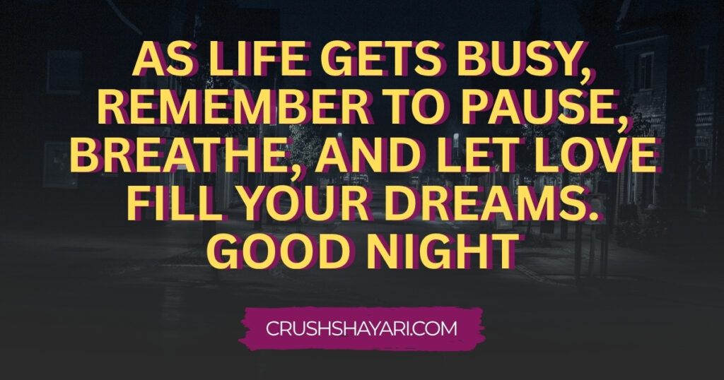 romantic good night shayari in english