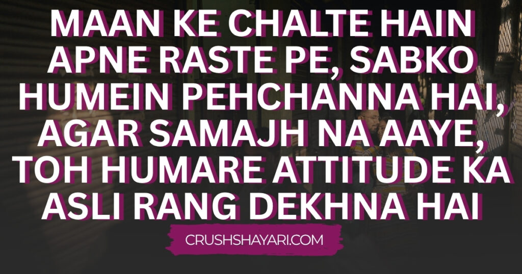 gujarati shayari 2 line attitude