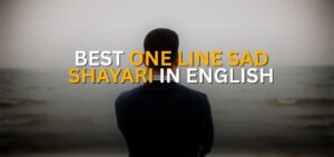 one line sad shayari in english